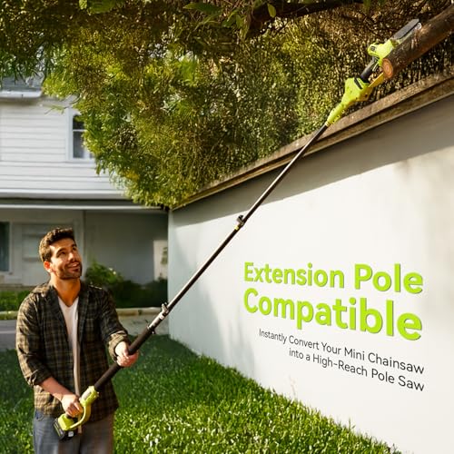 Supstable Mini Chainsaw Cordless 6-inch: Brushless Electric Saw with 2×3000mAh Batteries, Auto Oiler, Handheld Portable Chain Saws for Wood Cutting, Tree Pruning, Gifts for Men Dad Husband Fathers - Image 6