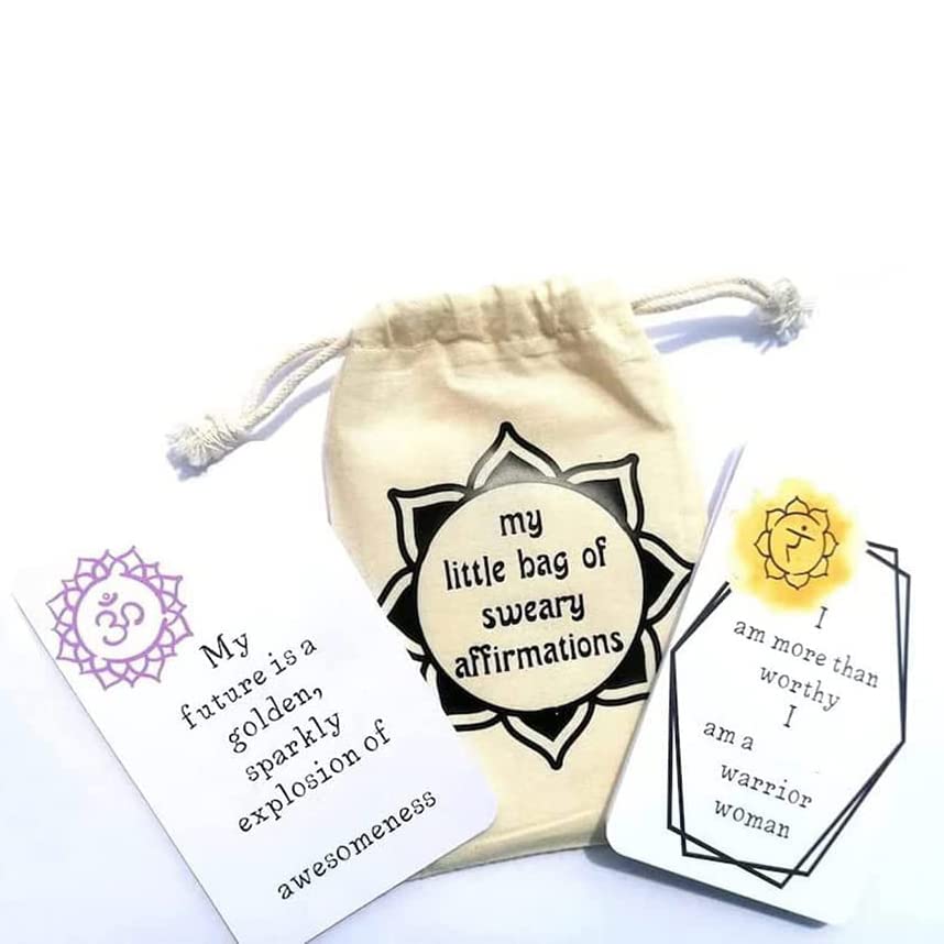 Biaoyun16pcs Funny Affirmation Card Gift, self improvement oath card Affirmation Card Positive Affirmations Card Self Encouragement Confirmation Card Set