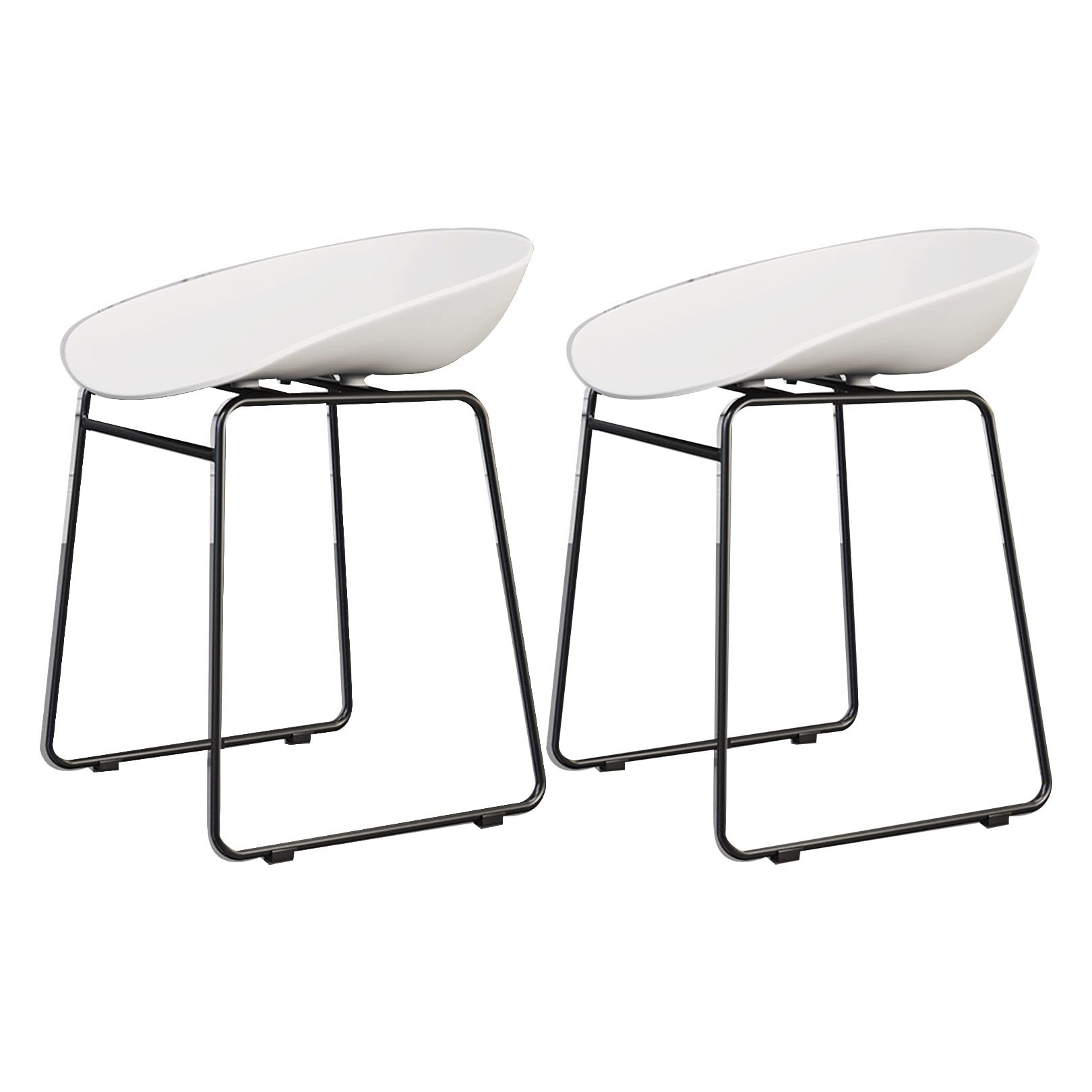 Chaises de salle à manger lot de 2 avec dossier ergonomique pour comptoir de cuisine et salon