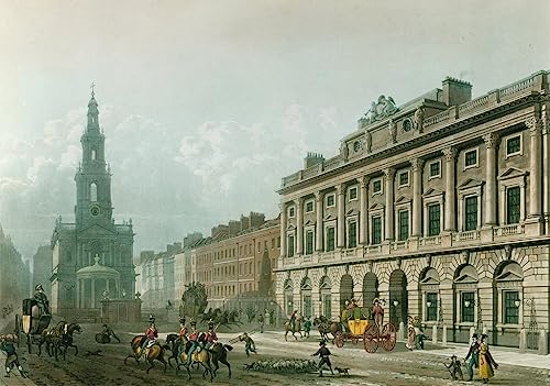Cuadro en lienzo de Somerset House por Hosmer Shepherd para pared de dormitorio, 60x90cm