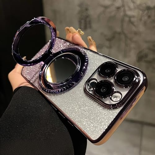 Étui à paillettes effet miroir dégradé pour éviter les rayures sur iPhone 11