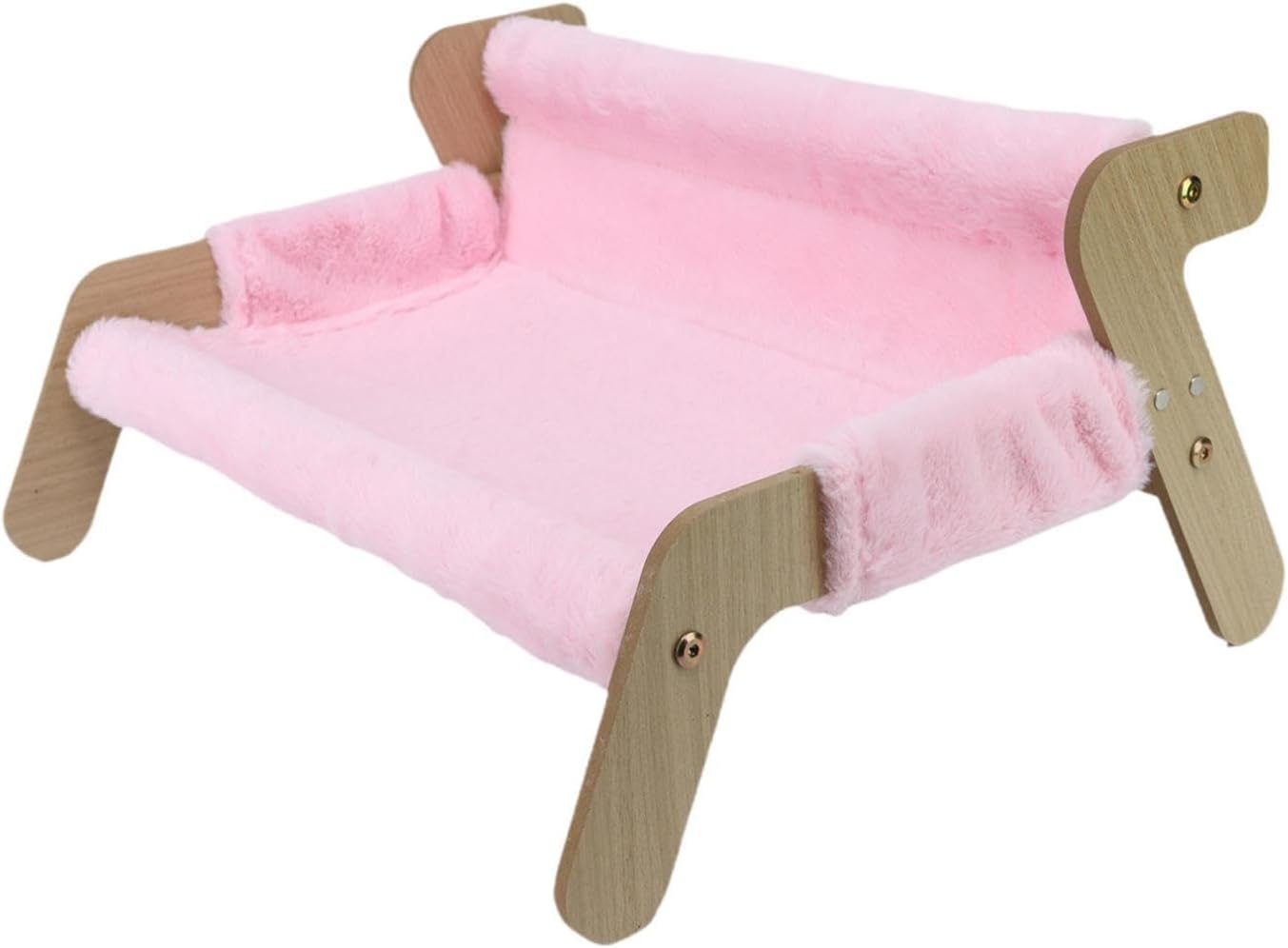 Elevated Cat Couch Bed,Pet Sofa with Removable Washable Cover Lightweight Sturdy for Indoor for Small Animal, Pink
