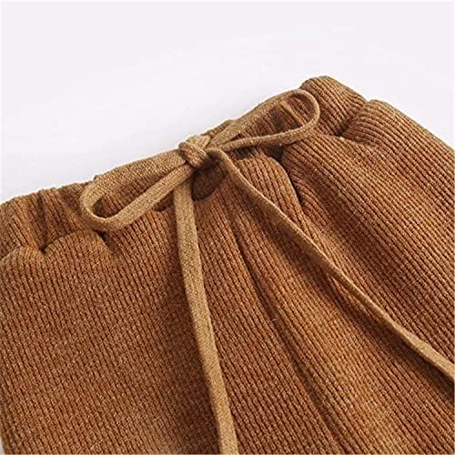 Alunsito Little Baby Girl Boy Winter Warm High Waist Sweatpant Toddler Cotton Drawstring Pants Fleece Lined Corduroy Trousers 4 511qaFQhSQL. AC