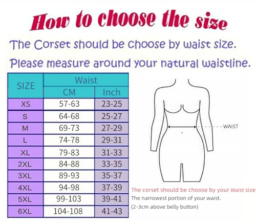 KUOSE Damen Vollbrust Corsage Bauchweg Korsage Top Übergrößen Schwarz