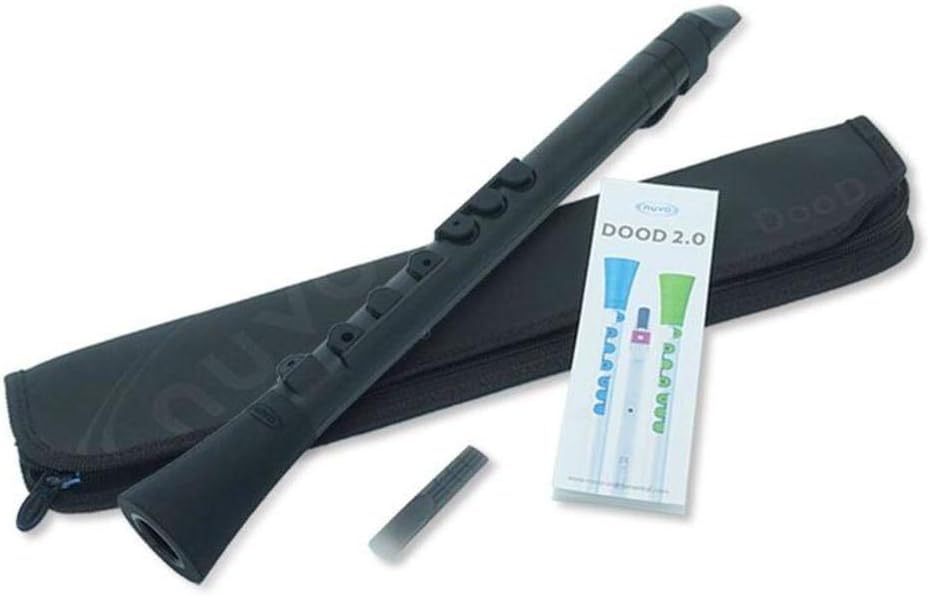 Nuvo Dood Kids Beginner Clarinet Instrument – Black/Black, Single-Reed Synthetic Waterproof