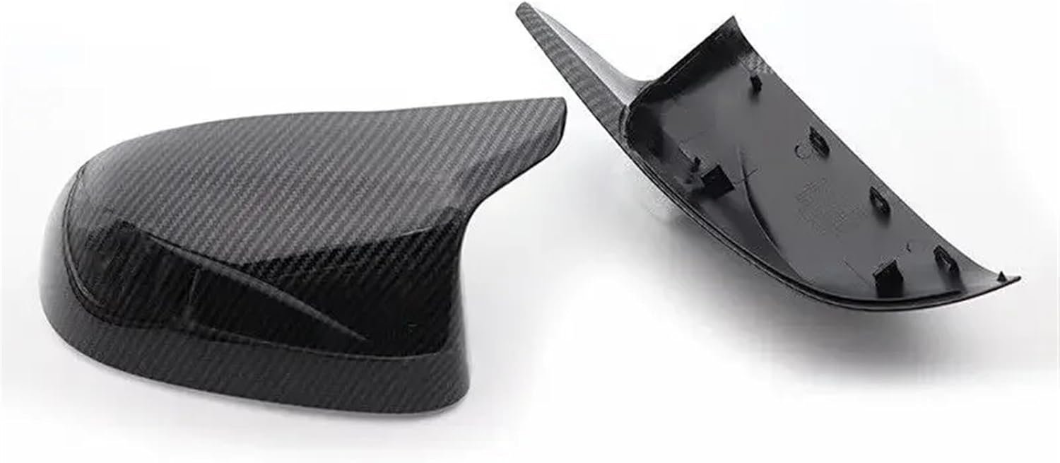 Compatible For BMW X3 F25 X4 F26 X5 F15 X6 F16 2014-2018 Car Replacement Rearview Side Mirror Cover Wing Cap Exterior Door Case Trim Carbon (Color : Gloss Black)