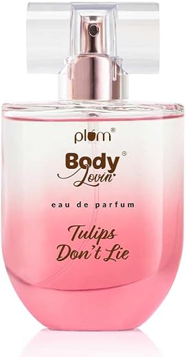 Plum BodyLovin' Tulip Don't Lie Eau De Parfum | Long-Lasting Fresh Floral Fragrance | Luxury Perfume for Women | Tulip, Ro...