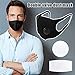Produktbild MAyouth Wiederverwendbare Staubmaske Einweg, Komfortablem Doppelatemventile Mundmasken, Aktivkohleluftfilter Respirator Gesicht Mundmasken Für Outdoor Radfahren
