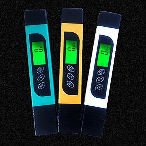Ajcoflt Testador de qualidade da água Medidor TDS multifuncional 3 em 1 TDS Pen LCD digital de alta