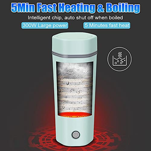 230V Electric Heated Travel Mug 350ML - Smart Heating Water Bottle with Fast Boiling, Anti-dry Protection, and Leak-proof Design for Coffee and Milk - Image 3
