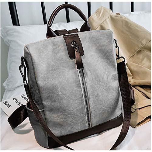 Sac à dos femmes en cuir PU souple et grande capacité pour étudiantes