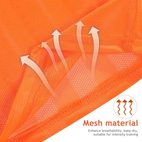 Chasubles sportives à séchage rapide lot de 6 gilets d'entraînement en mesh respirant - 7