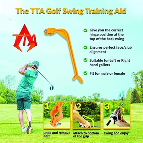 TTA Upgraded Instructions/Golf Swing Plane Training Aid Golf Swing Guide Training Aid Golf trainer Golf Swing Trainer/Guide/Tool - Swing training Posture/Wrist Hinge/Swing Plane/Swing Alignment Corrector