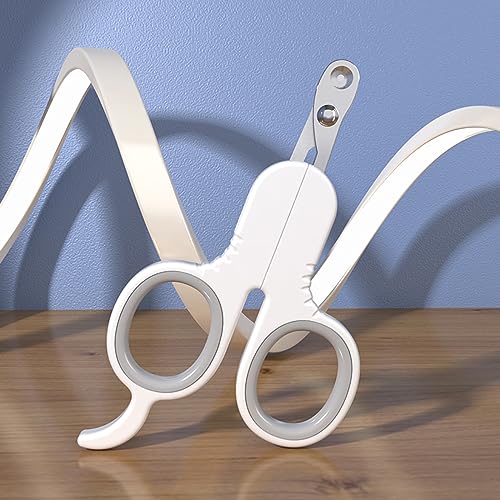 ZEWZE Krallenschere Katzen, Nagelknipser für Katzen,Sicherheits Edelstahl Katzennagelschneider ,Anfänger toll geeignet, für Hunde Welpen Kaninchen und Kleintiere (Grau)