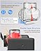 2-IN-1 Slush Machine & Ice Cream Maker Machine, 6 Modes for Smoothies, Milkshakes, Cocktails, Margarita, and Ice Cream, Double-Layer Tank, With Ice Cream Cone Holder, Self-Cleaning, For Home Use, Grey