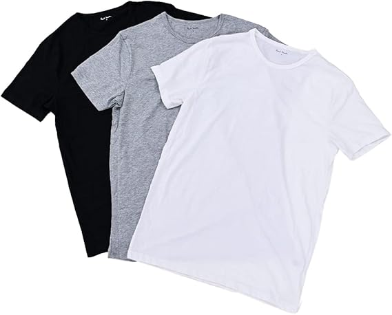 Amazon ポールスミス Paul Smith メンズ ラウンジウェア Tシャツ 3パック 3枚セット ホワイト ブラック グレー M1a 3f A3pck 2a Mix 2 並行輸入品 Tシャツ カットソー 通販