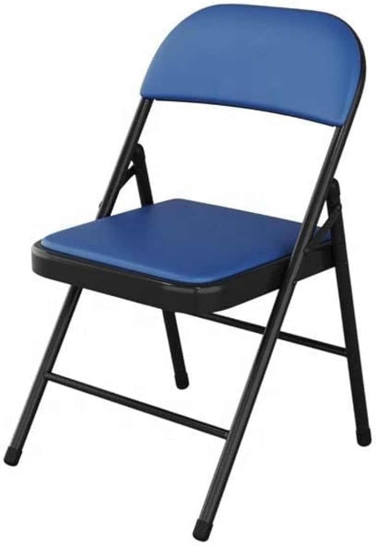ECVV Folding Chair With Padded Seats Multi Functional Portable Chair For Home Dining Office Outdoor Fishing, BLUE