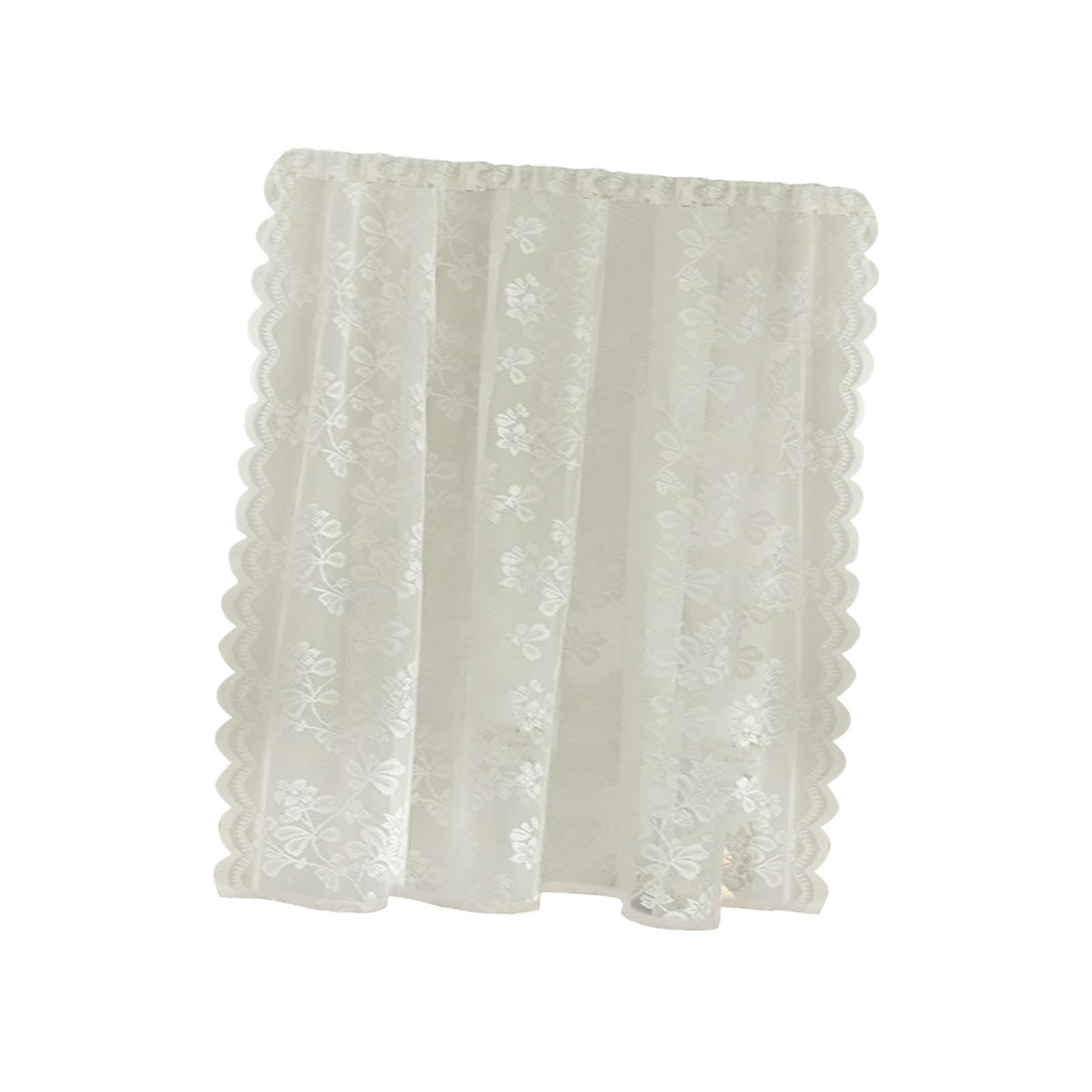 Lace Floral Curtain Farmhosue Breathable Voile Window Drape for Balcony Yard 150x200cm-image-10