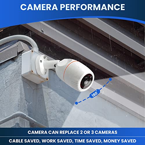 Hd 180 Degree Wide Angle View 2.0Mp 1080P Mini Bullet Outside Outdoor Coax Coaxial Surveillance Security Camera Ahd Tvi Cvi Cvbs With Bnc Connector Work For 960H,720P,1080P,5Mp,4K Analog Cctv Dvr #TOP1