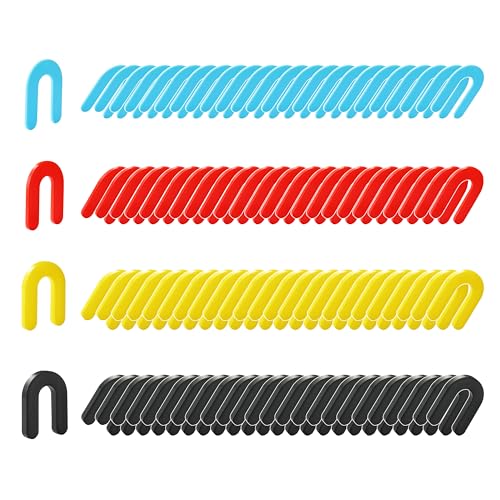 KCKHFA 100pcs Tile Spacers, Plastic Shims for Leveling, Horseshoe Shims Spacers to Level Windows, Floors, Toilet, Indoor and Outdoor Use, 1/16, 1/8, 3/16, 1/4 inch