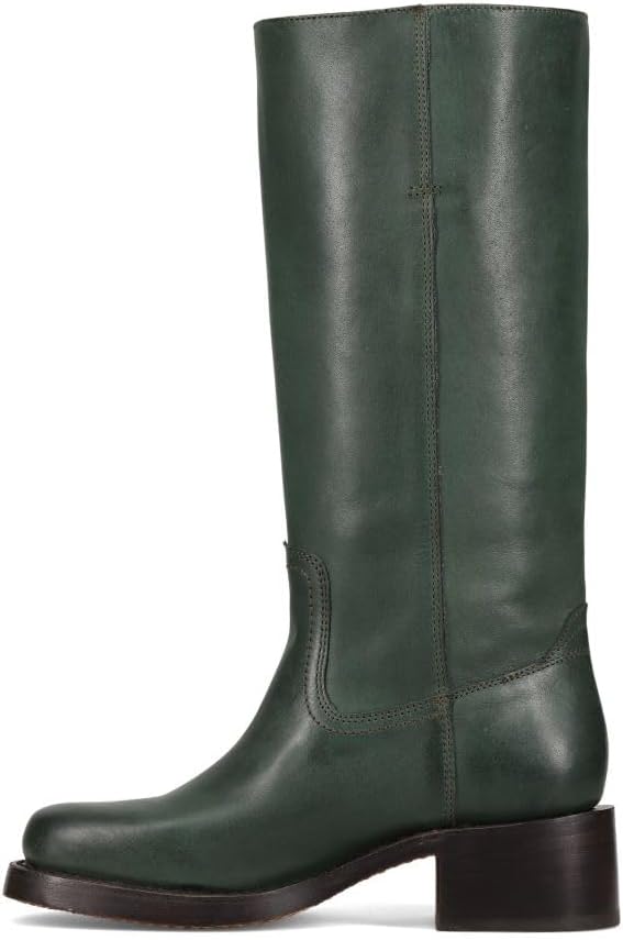 Frye Campus 14L Tall Leather Boots for Women - Chunky Heels - Waterproof Welt Shoes - Riding-Style Knee-High Boots for Women - Pull-On Tabs - Cushioned Leather Insole for All Day Wear