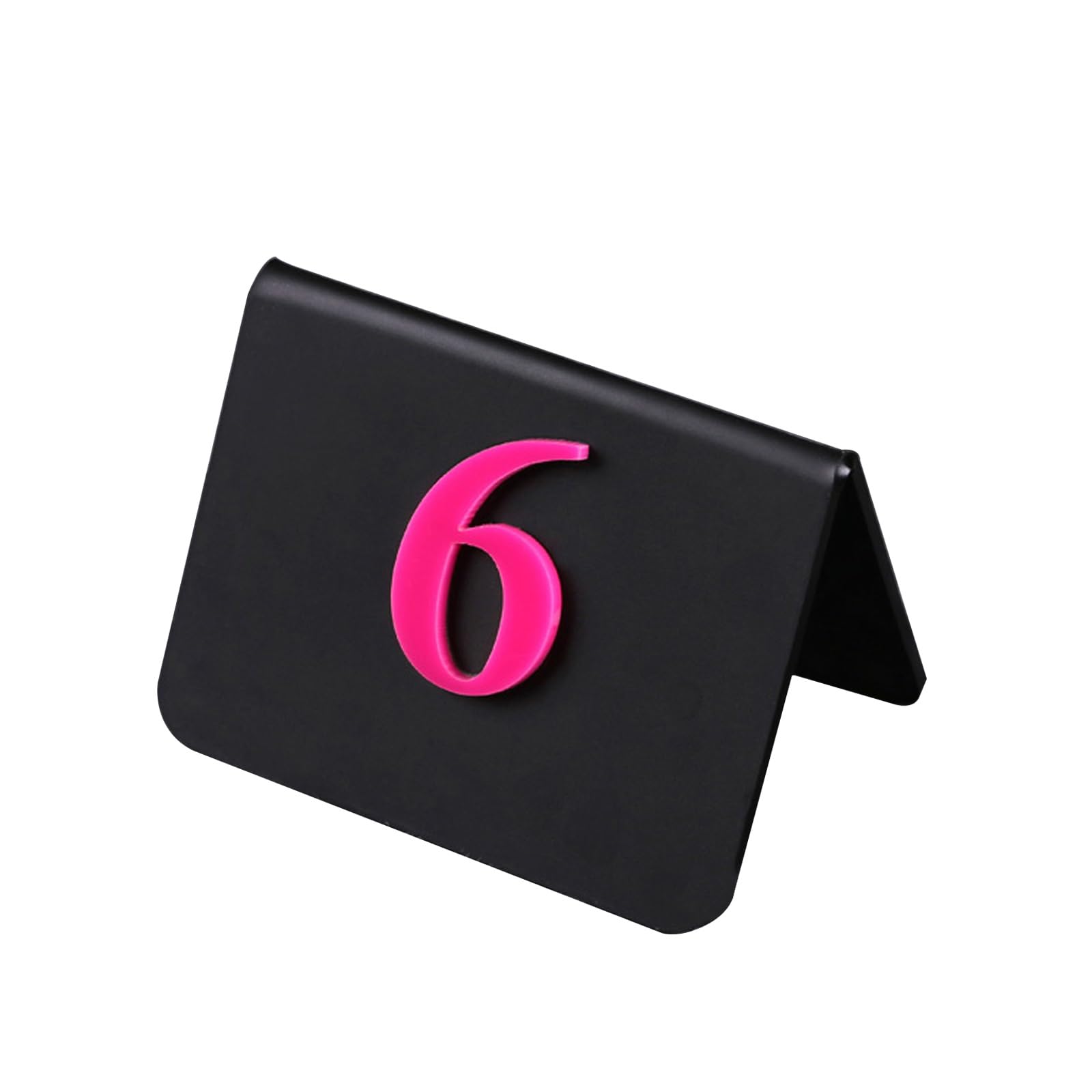 Karty z numerami stolików, Zestaw numerów na stół akrylowy dwustronny cyfrowy 3D wielokolorowy 1-50(Pink,1-50)