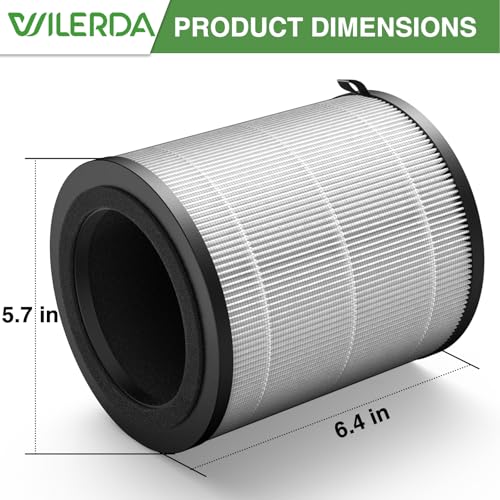 Image of JF100 Replacement Filter Compatible with JF100 Air Purifier. 3-in-1 High Efficiency Activated Carbon Filtration, 2 Pack