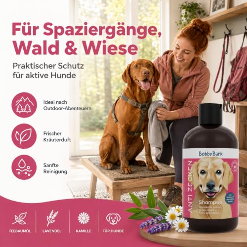 Hundeshampoo Anti Zecken 250ml – Natürliches Zeckenshampoo für Hunde