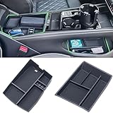 TOPINSTALL 2PCS Console Trays Compatible with 2024 2025 VW Atlas/Atlas Cross Sport Accessories, Armrest Organizer & Lower Center Console Tray Bottom Storage Insert Interior Accessory