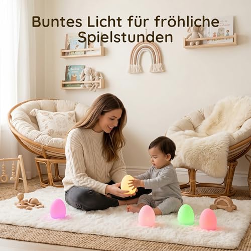 sympa Nachtlicht, Stilllicht Dimmbar mit RGB für Kinderzimmer – Ansicht 6