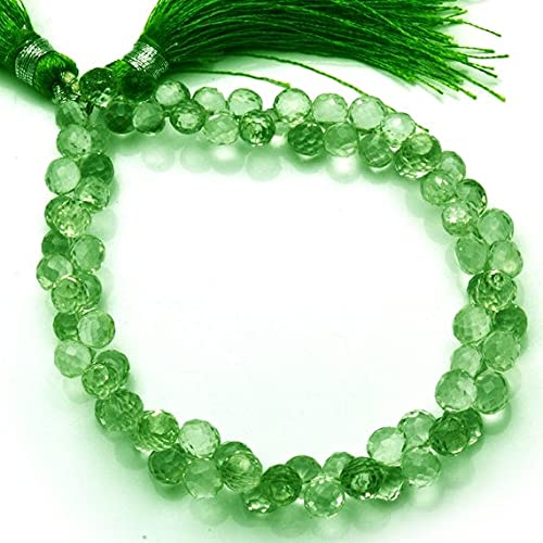 Perles améthyste verte micro facettées LKBEADS pour créer vos bijoux d'été bohèmes