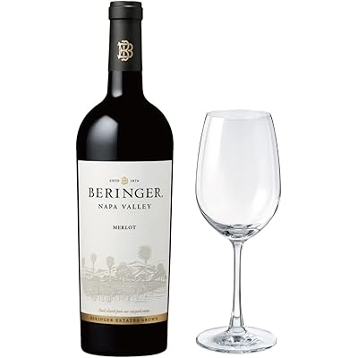 【母の日 ギフト プレゼント に】【Amazon.co.jp限定 】ベリンジャー ナパ・ヴァレー メルロー グラスセット [ NV 赤ワイン ミディアムボディ  …