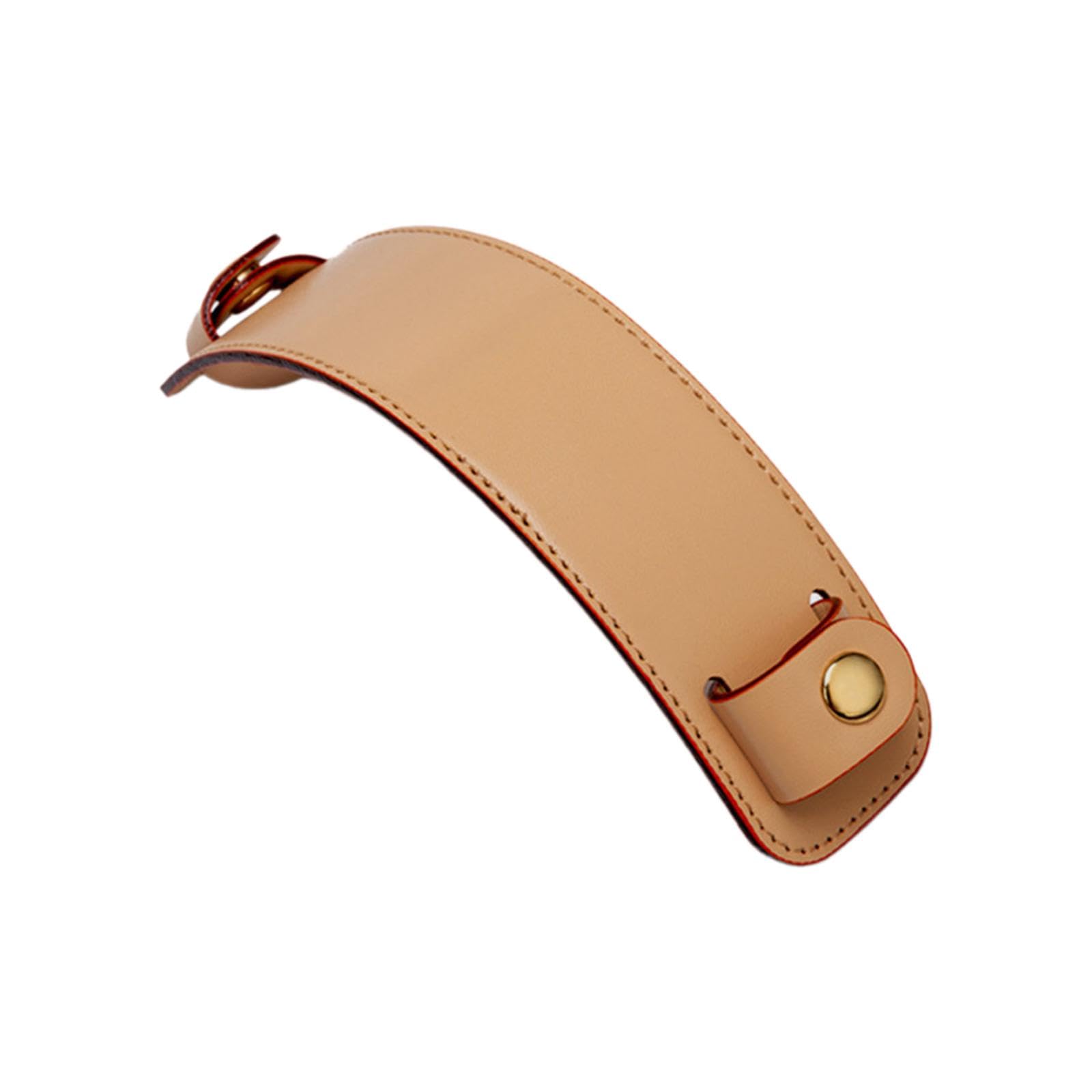 Leather Shoulder Strap Pad Wide Replacement for Satchels Handbag Laptop Case Khaki-image-14