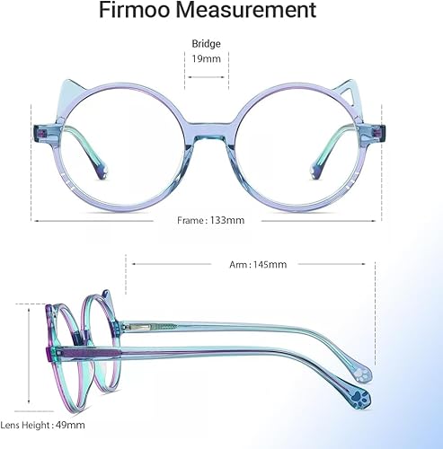 Miniatura 4 de Firmoo Lentes de bloqueo de luz azul, lentes de lectura para computadora de ojo de gato, anteojos bloqueadores de luz azul con aumento