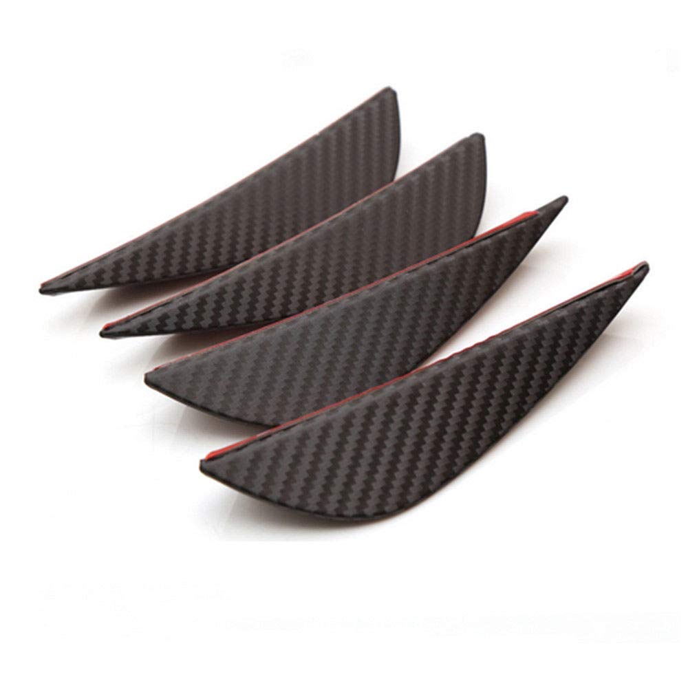 Racing Ajuste Universal Aletas del Parachoques Delantero Canards Spoiler Splitter Difusor Adornos