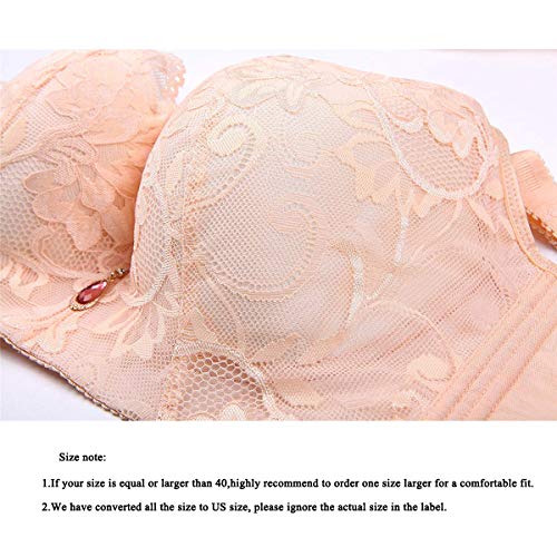 Tovii Women Plus Size Bra Push Up Minimizer Bra With Extender Nude 42D, Asian Tag 46/105 #TOP5