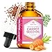 Carrot Seed Oil by Leven Rose, 100% Pure Unrefined Cold Pressed Moisturizer for Hair Skin and Nails 2 oz