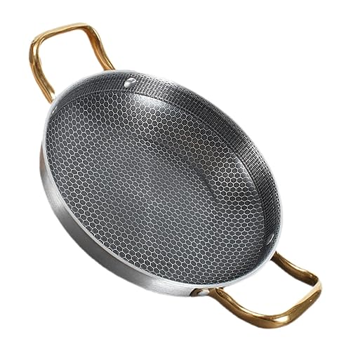 POPETPOP Sartén de Inoxidable Antiadherente y Ligera Utensilio de Cocina para Cocinar y de Limpiar y Manejar