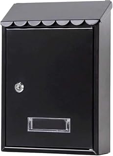 Letterbox Dropbox Postbox Outdoor Lockable Metal Mailboxes Mail Box with Key