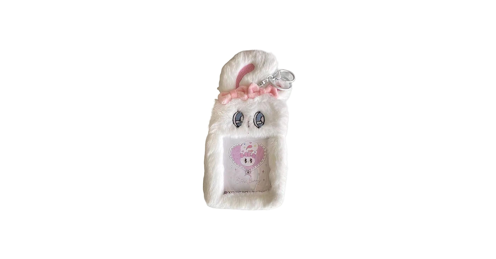 エスターバニー ぬいぐるみ マスコット バッグ フェイスバッジ ボアトレカケース Esther Bunny ぬいぐるみフェイスバッジセット｜むにゅぐるみ