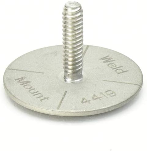 Weld Mount .75 inch Tall Stainless Stud w/#10 x 24 Threads - Qty. 10