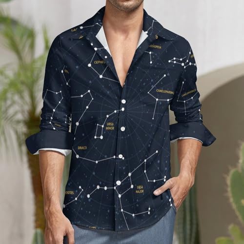 Mens Casual Hawaiian Shirts Long Sleeve Button Down Beach Shirts Shirts2