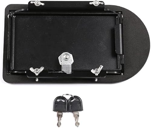 Miniatura 7 de Tapa de gas de bloqueo de aleación de aluminio, tapa de combustible con bloqueo para Land Rover Defender 2004-2019 Cubierta de tanque de gas