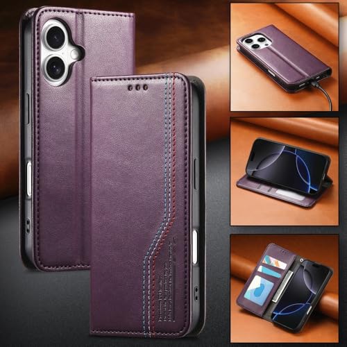 Étui compatible avec iPhone 14 Plus housse souple marron - 4
