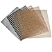 Antihaft Grillmatte 5 Stück BBQ Grillnetz Grill-Maschenmatte Gitter Grillmatte Backzubehör zum Grillen Mesh Mat Antihaft Grilling Mesh Teflon 40 x 33cm Mesh matten für Kochen, Backen, Grillen