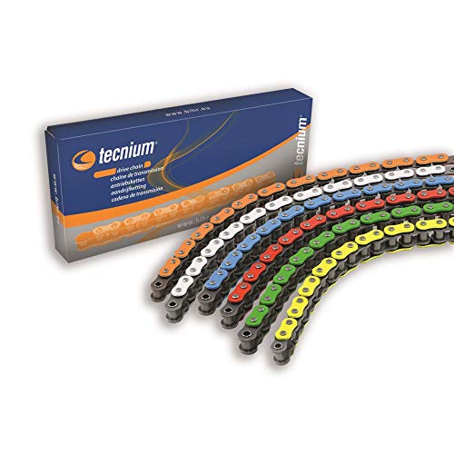 Cadena de transmisión Tecnium 420 Sv azul de 140 eslabones para moto