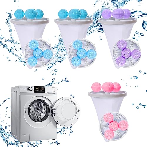 Waschmaschine Haarfilter,4 Stück Filterbeutel Waschmaschine Haarentferner,Haarfilterbeutel Für Waschmaschine,Für Waschmaschine,Wiederverwendbar Filterbeutel Waschmaschine Haarentferner.