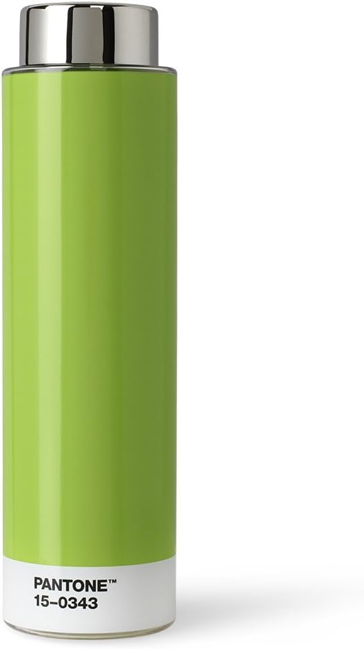 Copenhagen Design Pantone Drinking, Tritan (Plastic) Water Bottle, 500 ml, Green, Greenery 15-0343, Color of The Year 2017, one Size