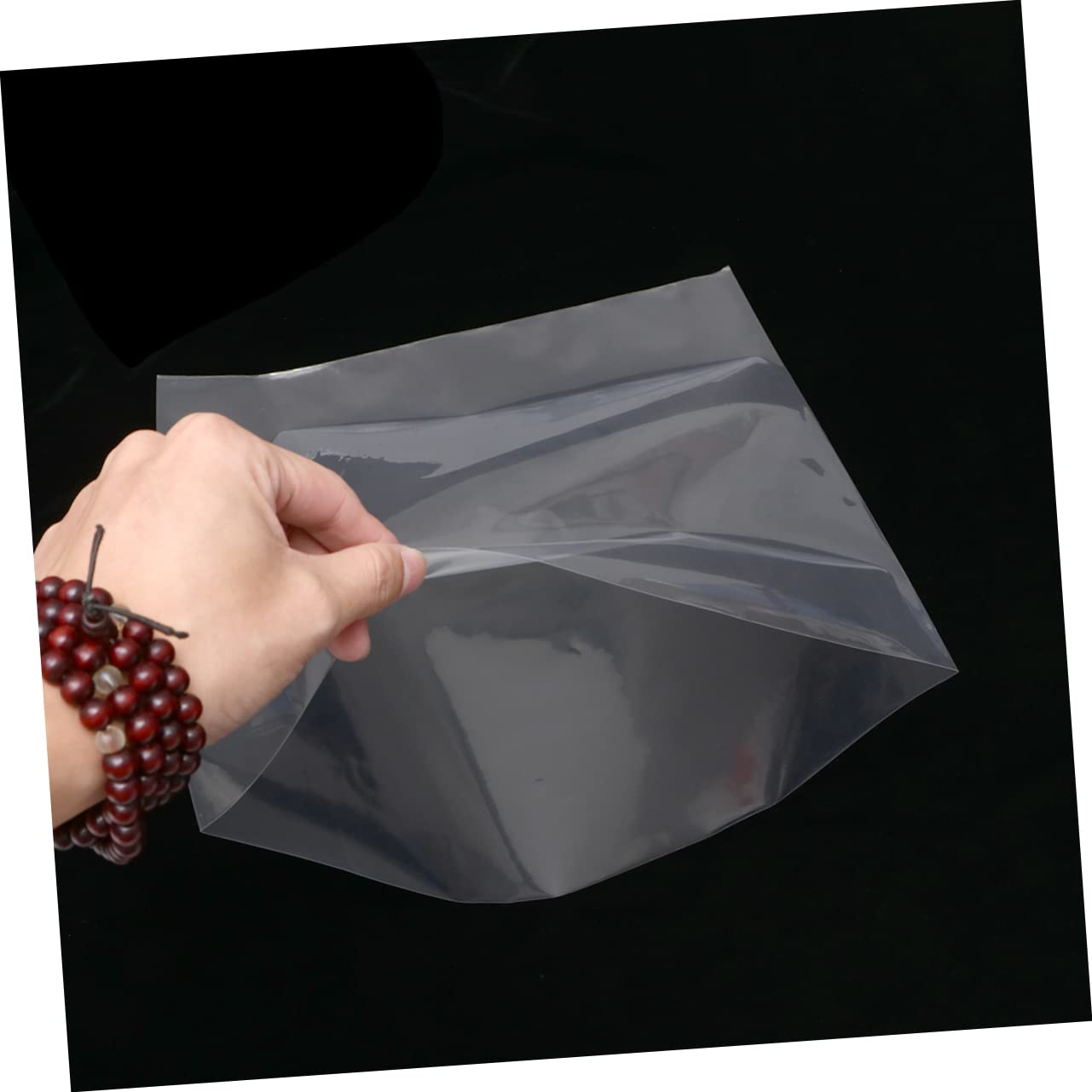 Housoutil 50pezzi Custodia per Dischi in Vinile Sacchetto di Protezione Trasparente in Contenitore per Dischi da Protezione Custodia per CD Senza Linguetta e Resistente