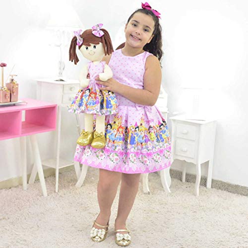 Tal Menina Tal Boneca Mari - Vestido Princesas Disney Cute